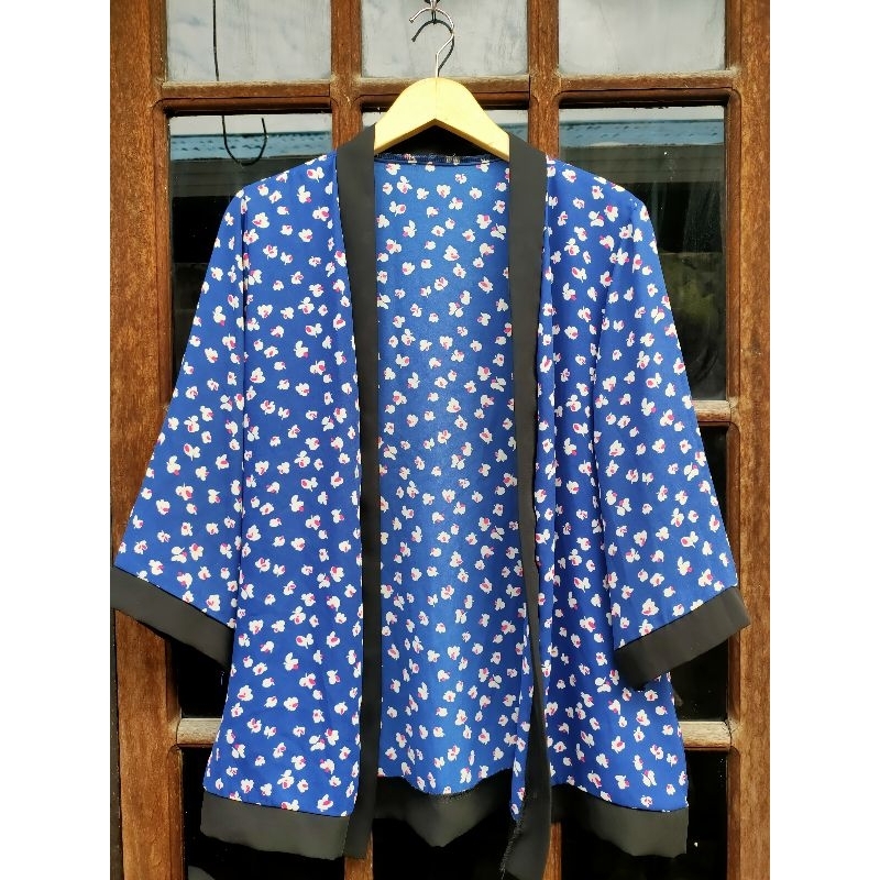 outer bunga bunga sifon premium baju luaran jumbo cardigan jumbo