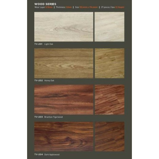 TACO VINYL 2MM - VINIL TACO - VINYL TACO - LANTAI VINYL