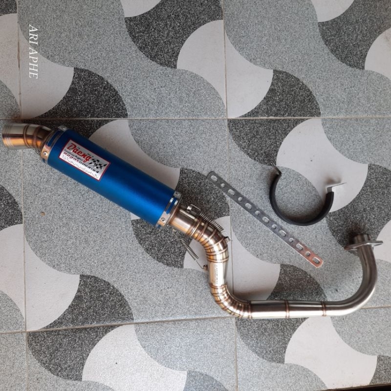 PROMO knalpot AHRS FACTORY 4 stainless original yamaha MIO KARBU SPORTY SMILE