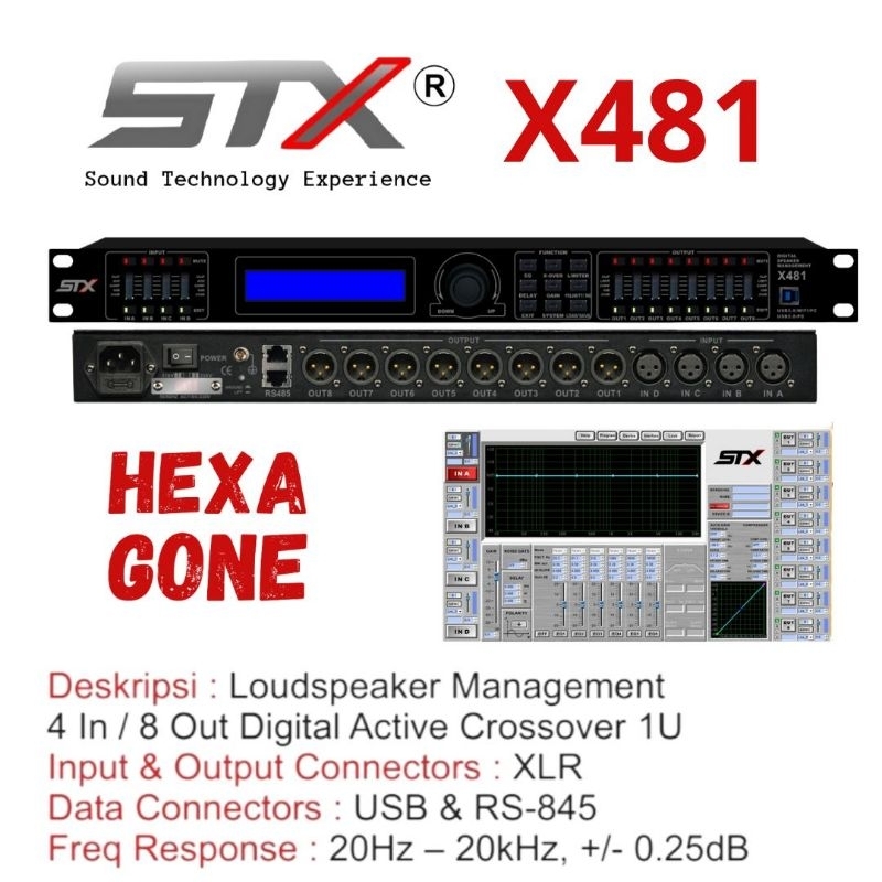 STX X481N Loudspeaker Management speaker LMS DLMS