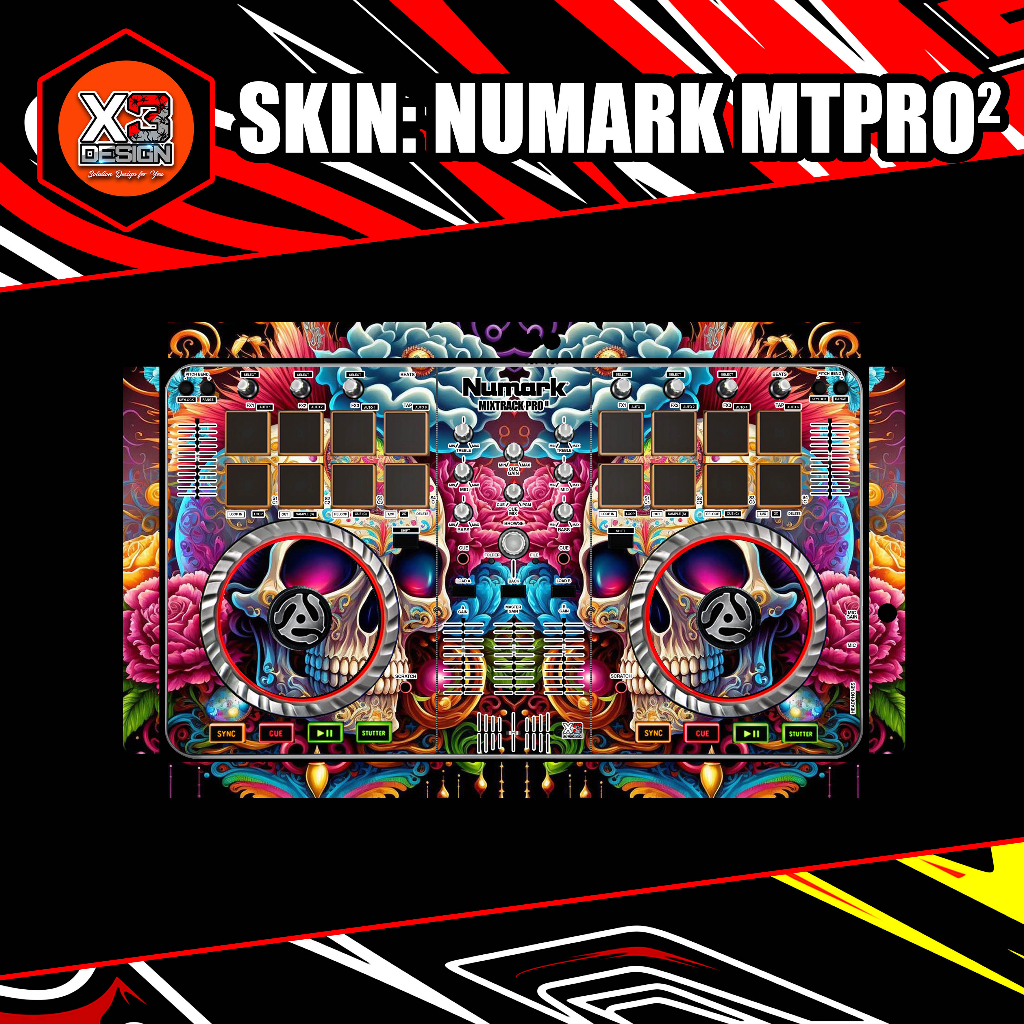 SKINZ NUMARK MIXTRACK MT1, MT2 PRO2,MT3 & PLATINUM FX ALL VARIAN COLOUR & CUSTOM