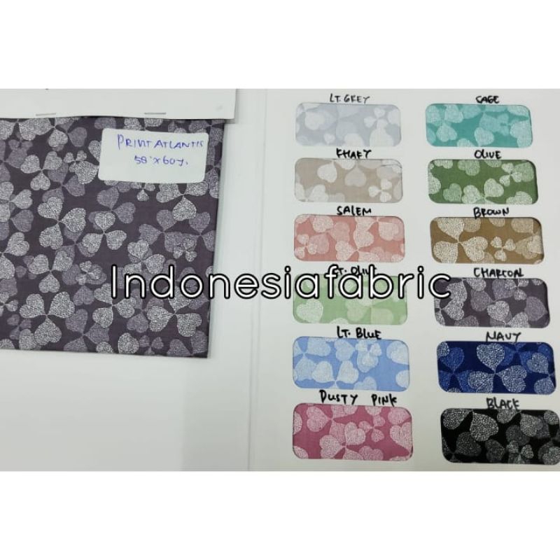 1 yard Kain katun Jepang Tokai senko motif Sweet Love