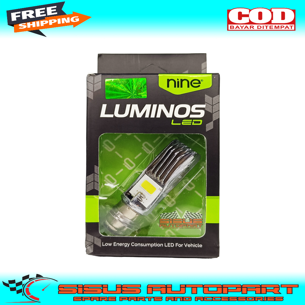 LAMPU DEPAN MOTOR BEBEK MATIC H6 LUMINOS AC DC PUTIH / BOHLAM DEPAN LED LUMINOS H6 / BOHLAM LED LUMI