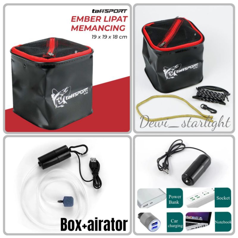 box pancing/box umpan idup/ember lipat/tempat udang idup/pancing