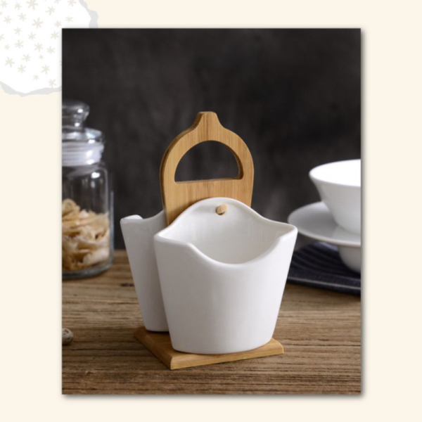 

Bella garpu Unik Holder tempat Utensil Ceramic / Hanging sendok Berkualitas