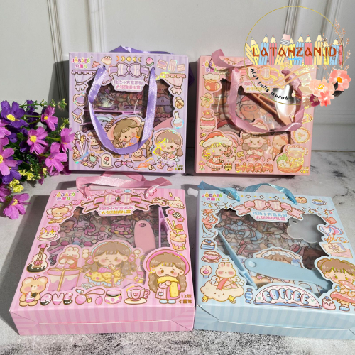 

Stiker Karakter Box Pita Diy Ganci Stiker Pvc Anti Air Free perata Cantik Hampers Karakter Cewe Cute