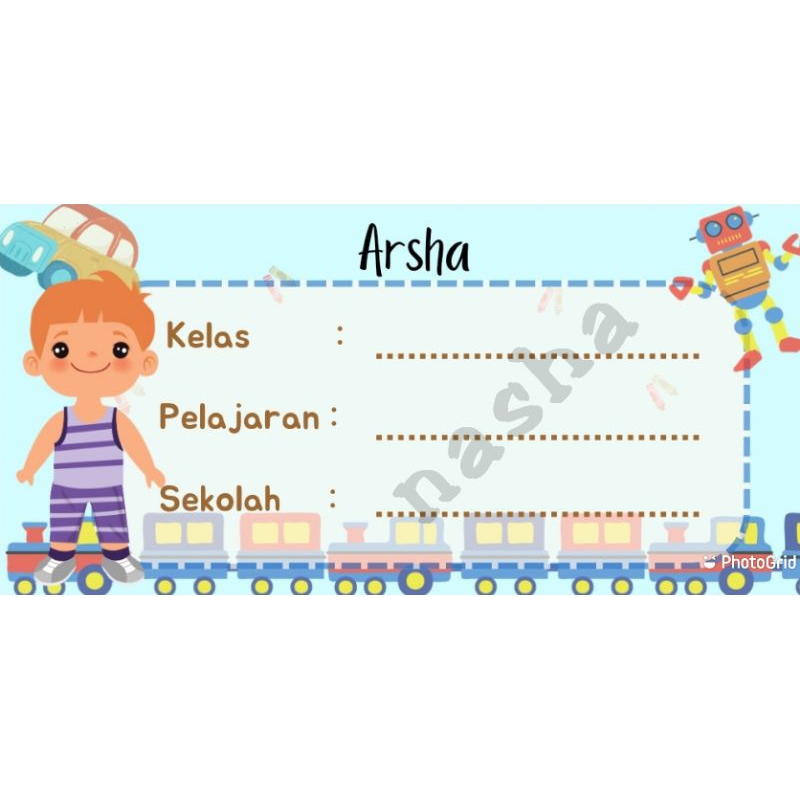 

Stiker Label Buku Mata Pelajaran