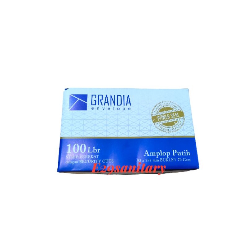 

Amplop PUTIH GRANDIA 95 x 152 mm Buklet 79 GSM isi 100 Lembar