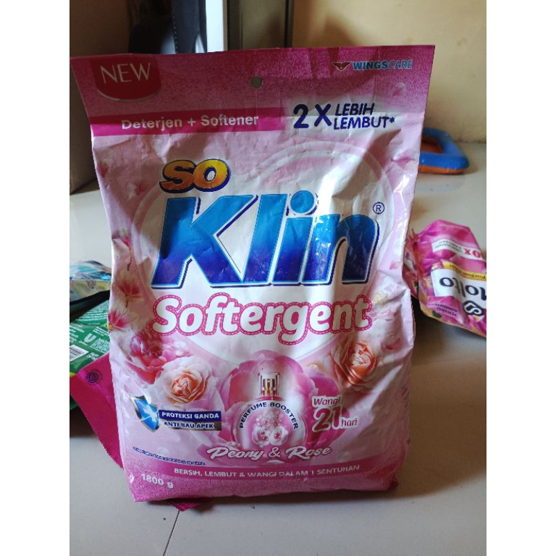 Detergen bubuk soklin softergen 1,8 kg