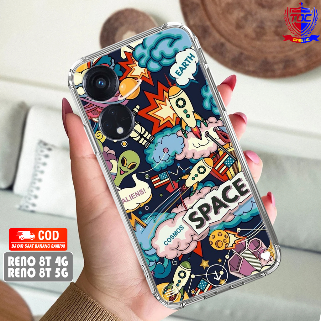 Case OPPO RENO 8T 4G RENO 8T 5G 2023 - Casing OPPO RENO 8T Terbaru Top One Case [ MOTIF 10 ] Casing 