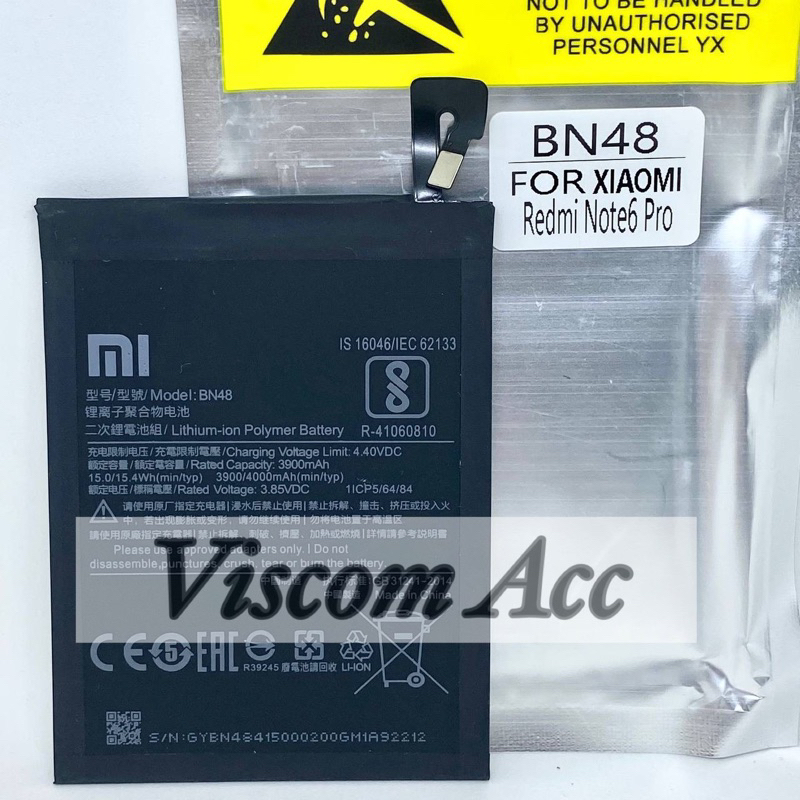Baterai Xiaomi Redmi Note 6pro Original BN-48 / BN48