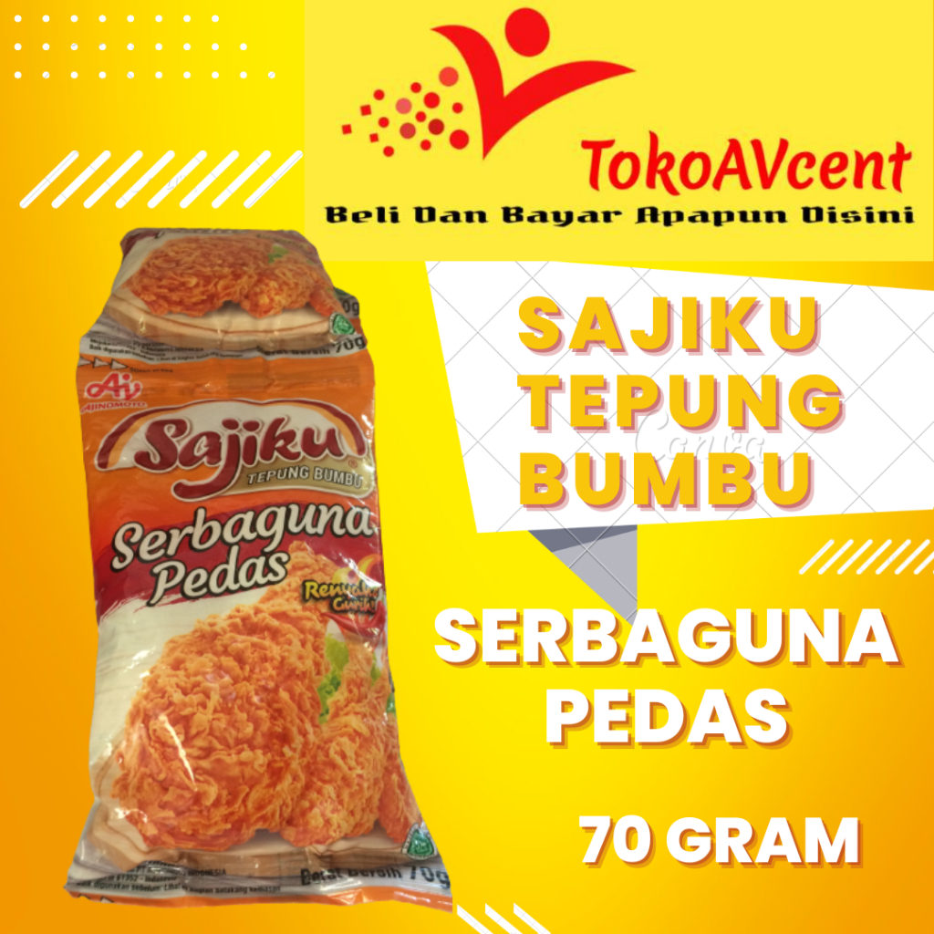 

SAJIKU TEPUNG BUMBU SERBAGUNA PEDAS 70 GRAM (3PCS)