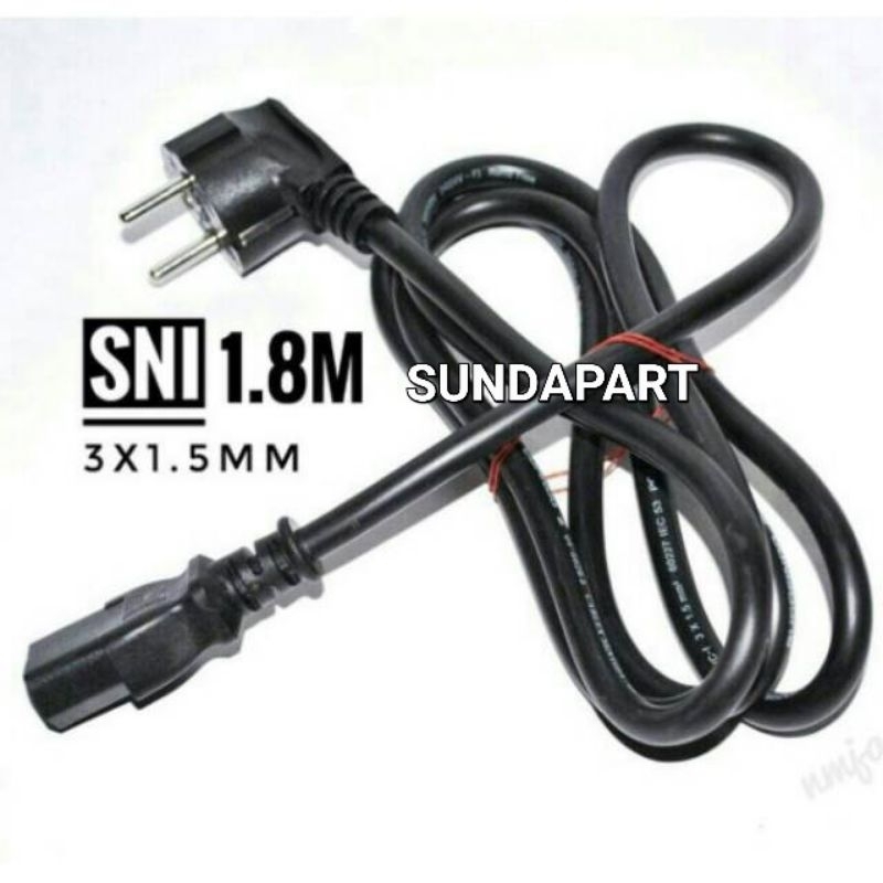 ORIGINAL COLOKAN CABLE POWER LISTRIK KABEL COLOKAN TV LG SAMSUNG TOSHIBA POLYTRON SHARP SONY COLOKAN 3 PIN