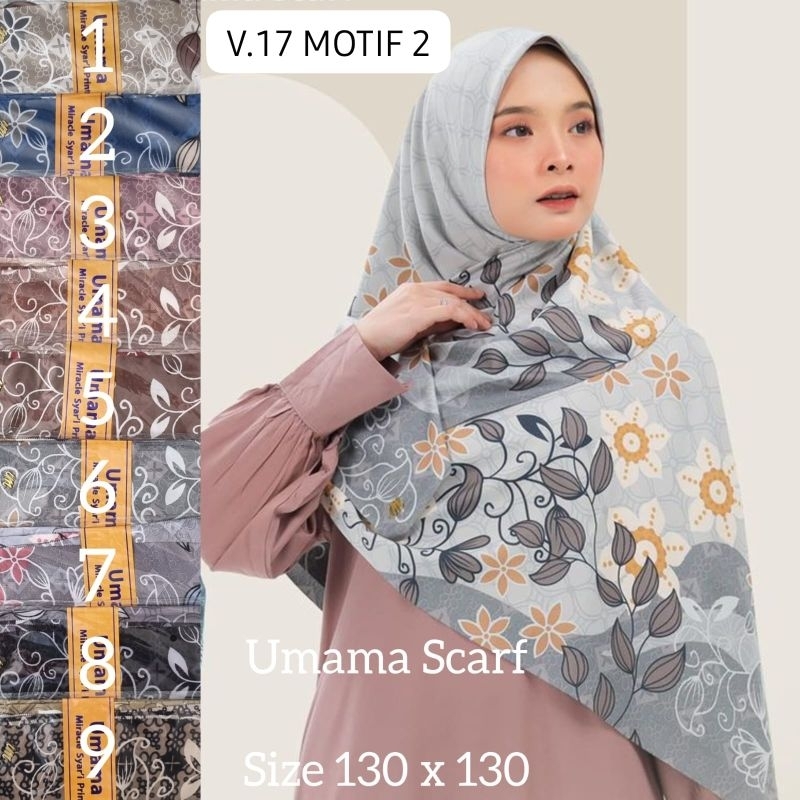 UMAMA SCARF _ Segi empat umama syari / segi tiga umama jumbo / segiempat motif syari