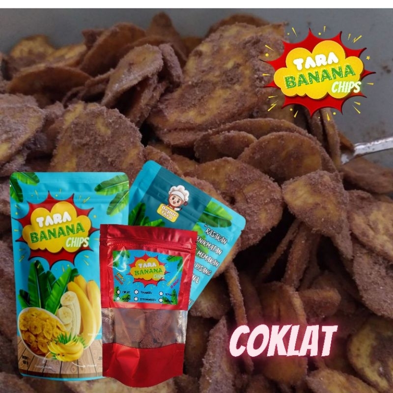 KRIPIK PISANG COKLAT