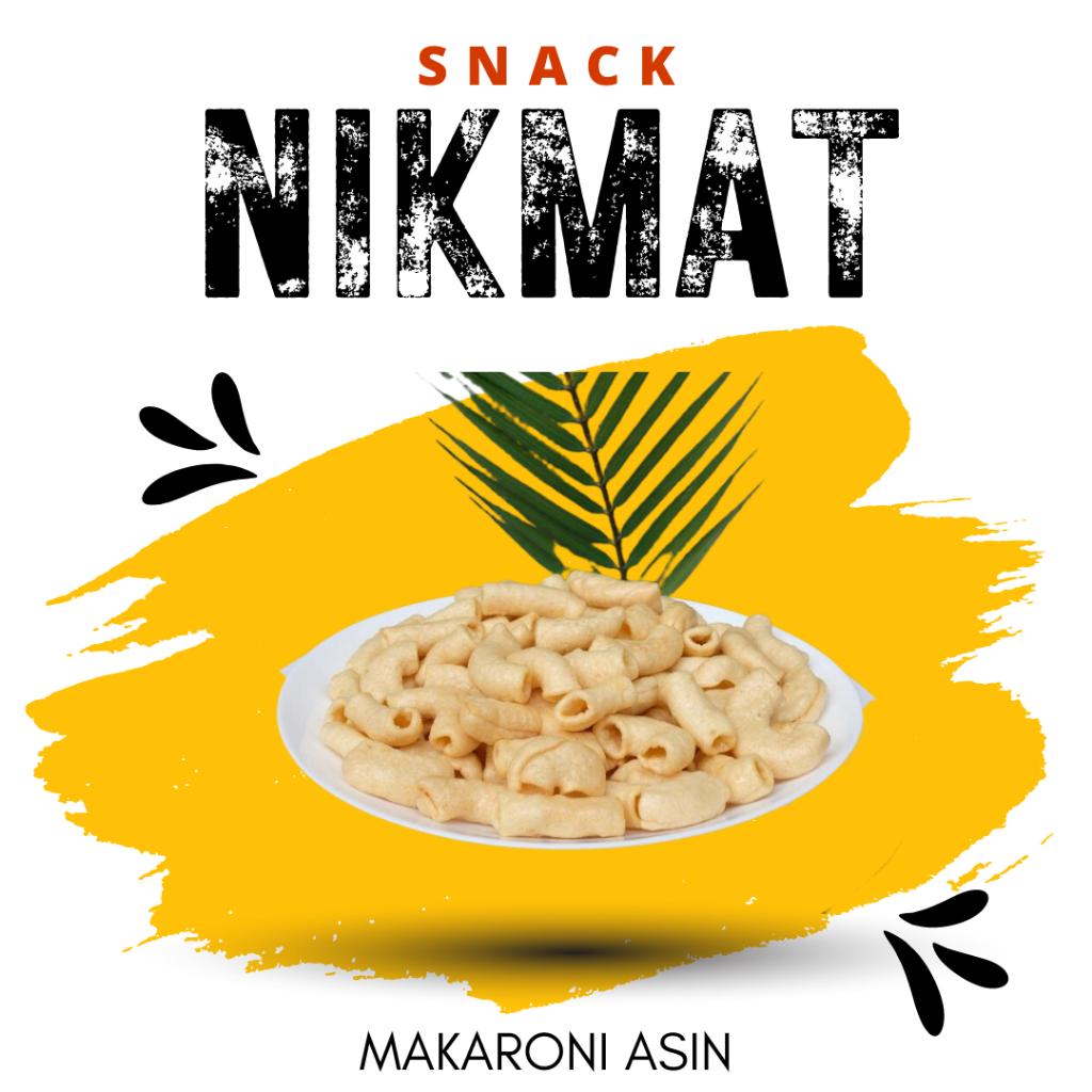 

[SNACK NIKMAT] Makaroni Asin / Makaroni Kering Asin / Snack Cemilan Makanan Ringan / Camilan Gurih Asin