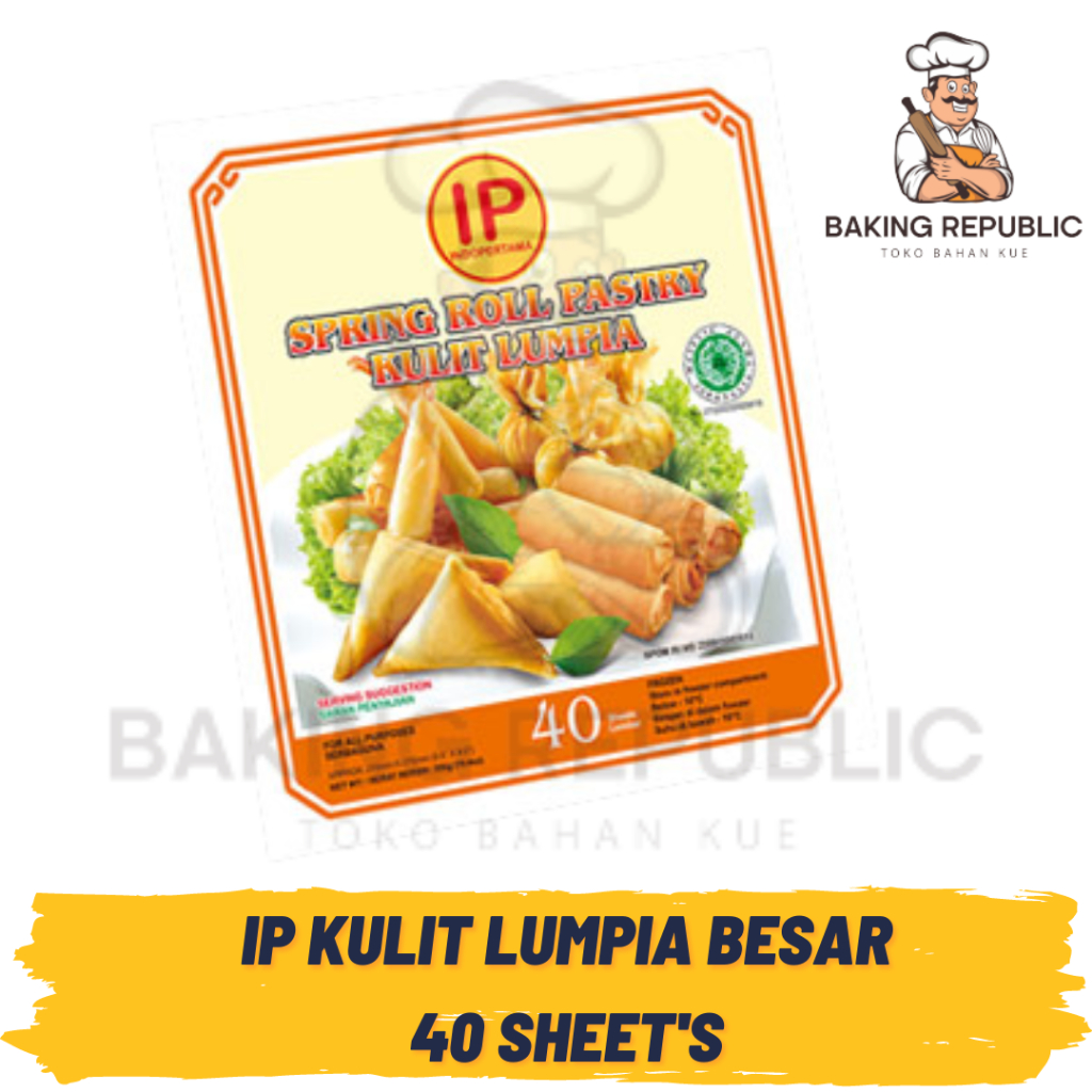 KULIT LUMPIA IP BESAR | 50 LEMBAR | 50 SHEETS | 27mm x 127mm