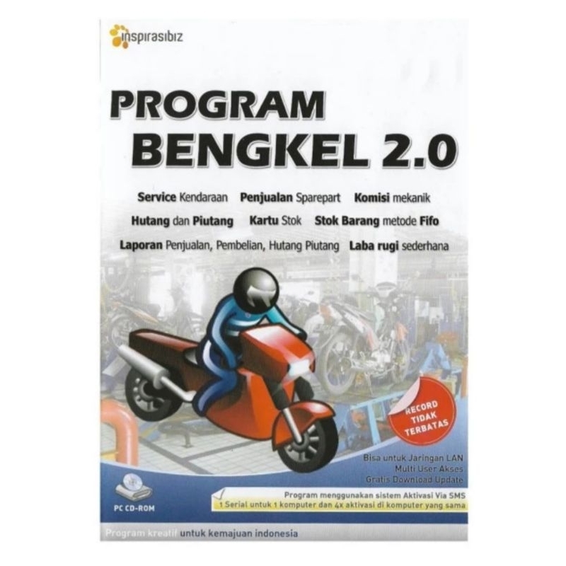 HARGA PROMO SOFWARE PROGRAM BENGKEL 2.0 ORIGINAL SERVICE KENDARAAN DAN  PENJUALAN SPAREPART KENDARAA