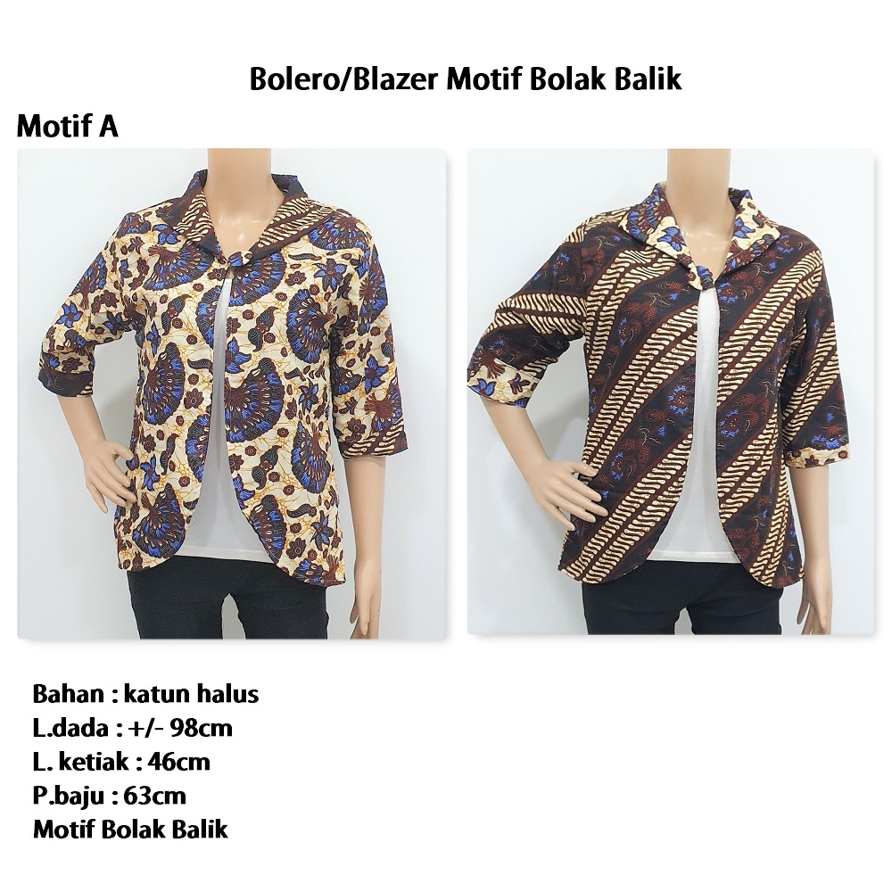 BOLERO BATIK MOTIF BOLAK BALIK