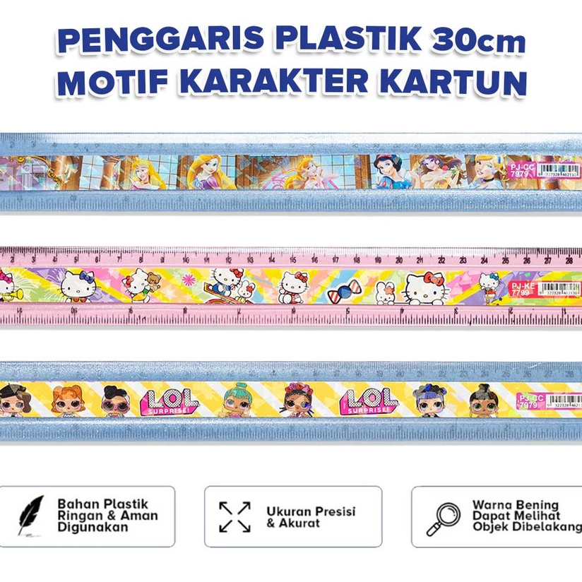 

Penggaris 30 CM Karakter Kartun Lucu Bervariasi Bahan Plastik - PB0109