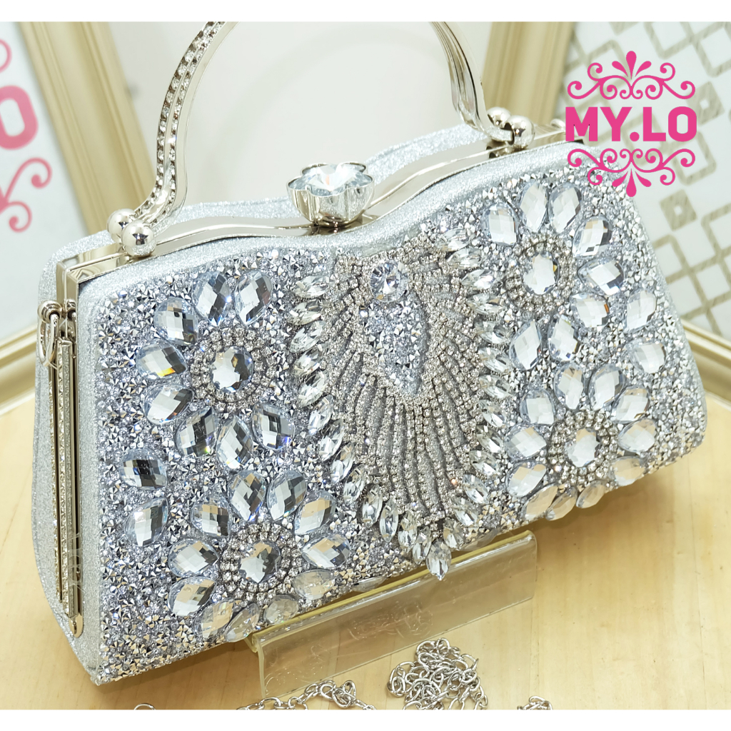 CLUTCH PESTA - TAS PESTA BULAT WEDDING IMPORT MYLO