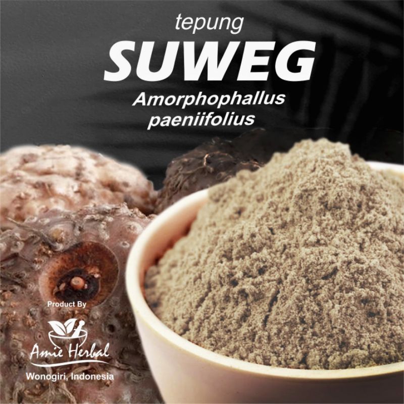 

tepung suweg/Amorphophallus paeniifolius. 500 gram.