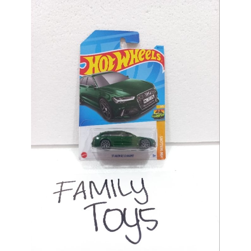 HOT WHEELS 17 AUDI RS 6 AVANT HIJAU