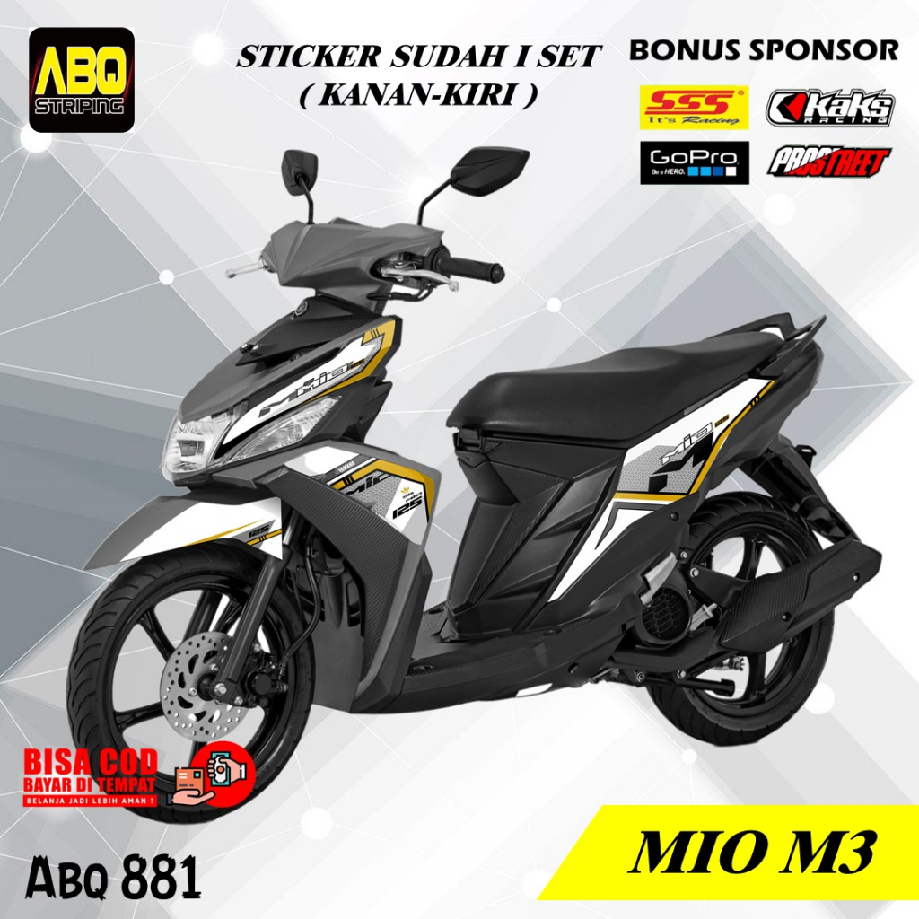 Striping Sticker Motor Variasi Yamaha Mio M3 MZ Mio 125 cc Terbaru