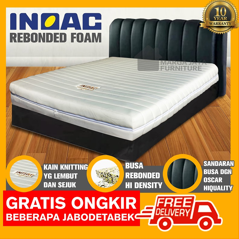 Set Divan + Sandaran Kasur Busa  Inoac Rebonded Foam Original 100 120 160 180 200 cm
