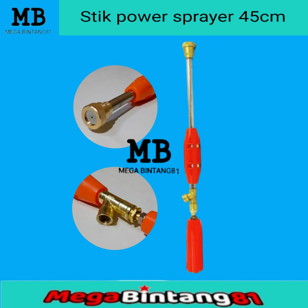 Stik stick sprayer stik power sprayer 45cm stik sprayer gun stik cuci motor kuningan