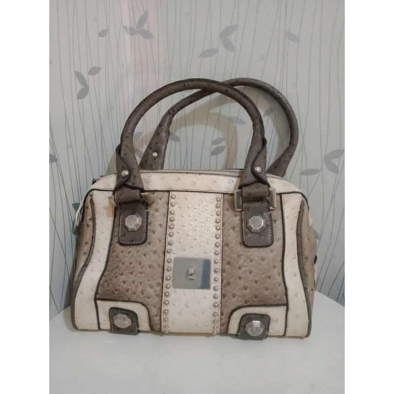 Preloved Tas Guess kulit burung asli