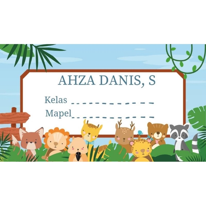 

Sticker Label Nama Buku (40pcs) Desain Semaunya