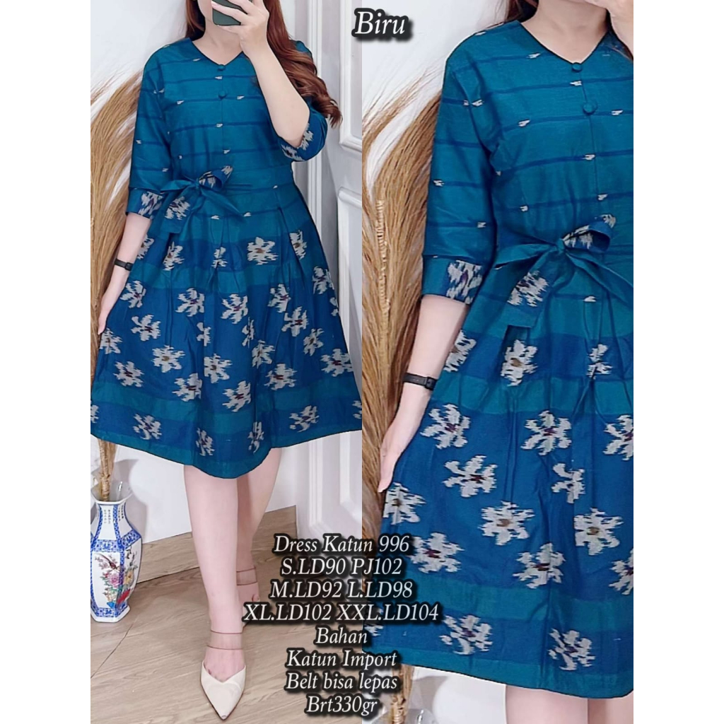 Dress Katun 996 S/M/L/XL2XL