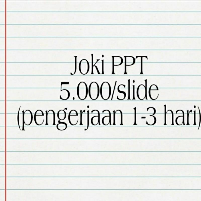 Joki ppt sidang/ sempro/ presentasi/laporan kerja