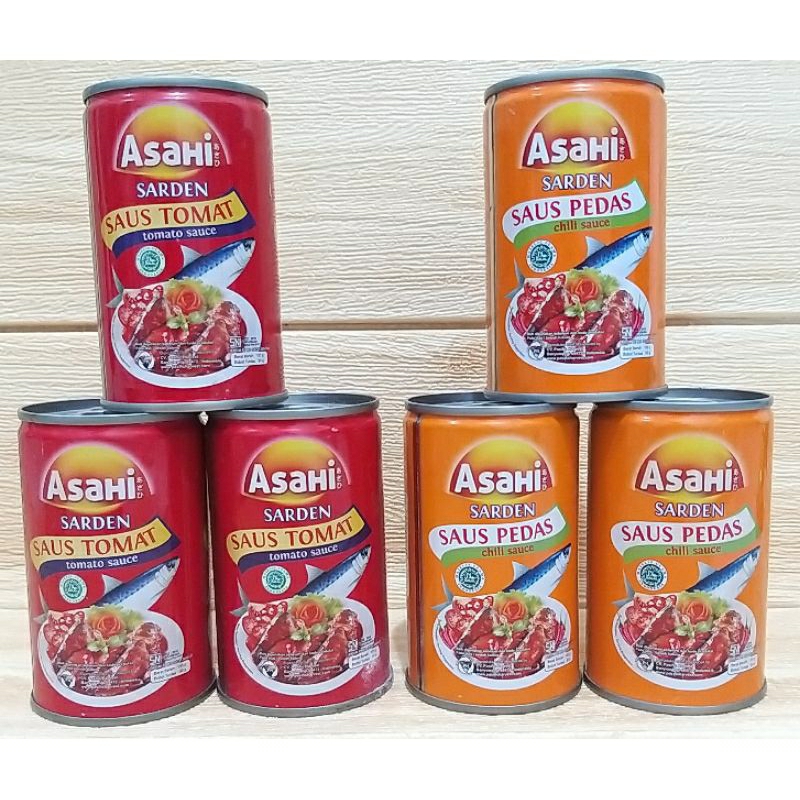 

✔MURAH Sarden Asahi Tomat & Sarden Asahi Saus Pedas 155gr/ Asahi Sarden