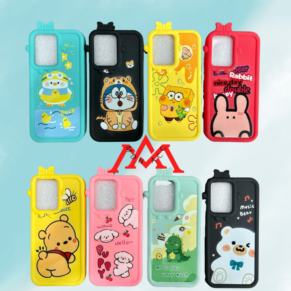 [ Xiaomi Redmi 12C / Redmi Note 12 4G / Redmi Note 12 Pro 5G ] CASE SILIKON CORAK LUCU SOFTCASE HEAD