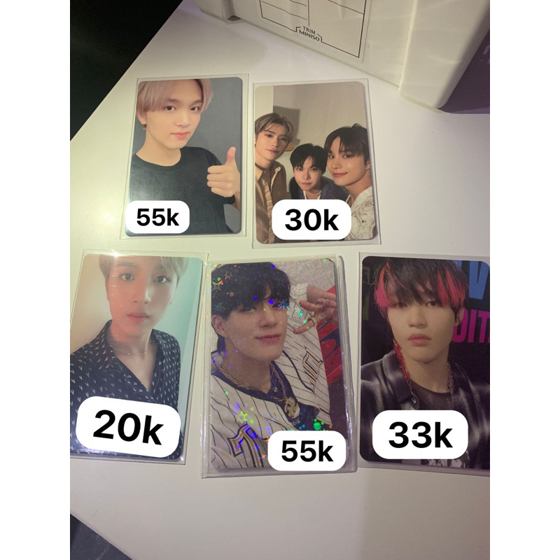 PC NCT dojaejung, hc jempol, hc dicon, jeno digipack beatbox, chenle glimo