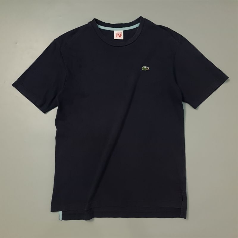 Kaos Pria Merk LACOSTE LIVE // BOWO.2ND SECOND BRANDED