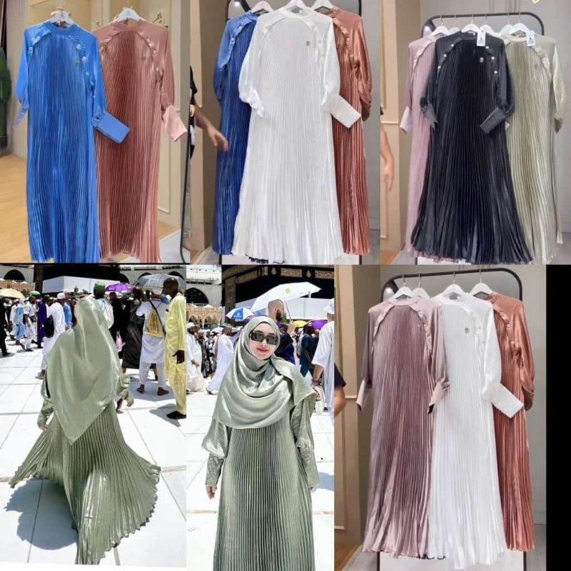 gamis prisket kancing edisi haji shellasaukia