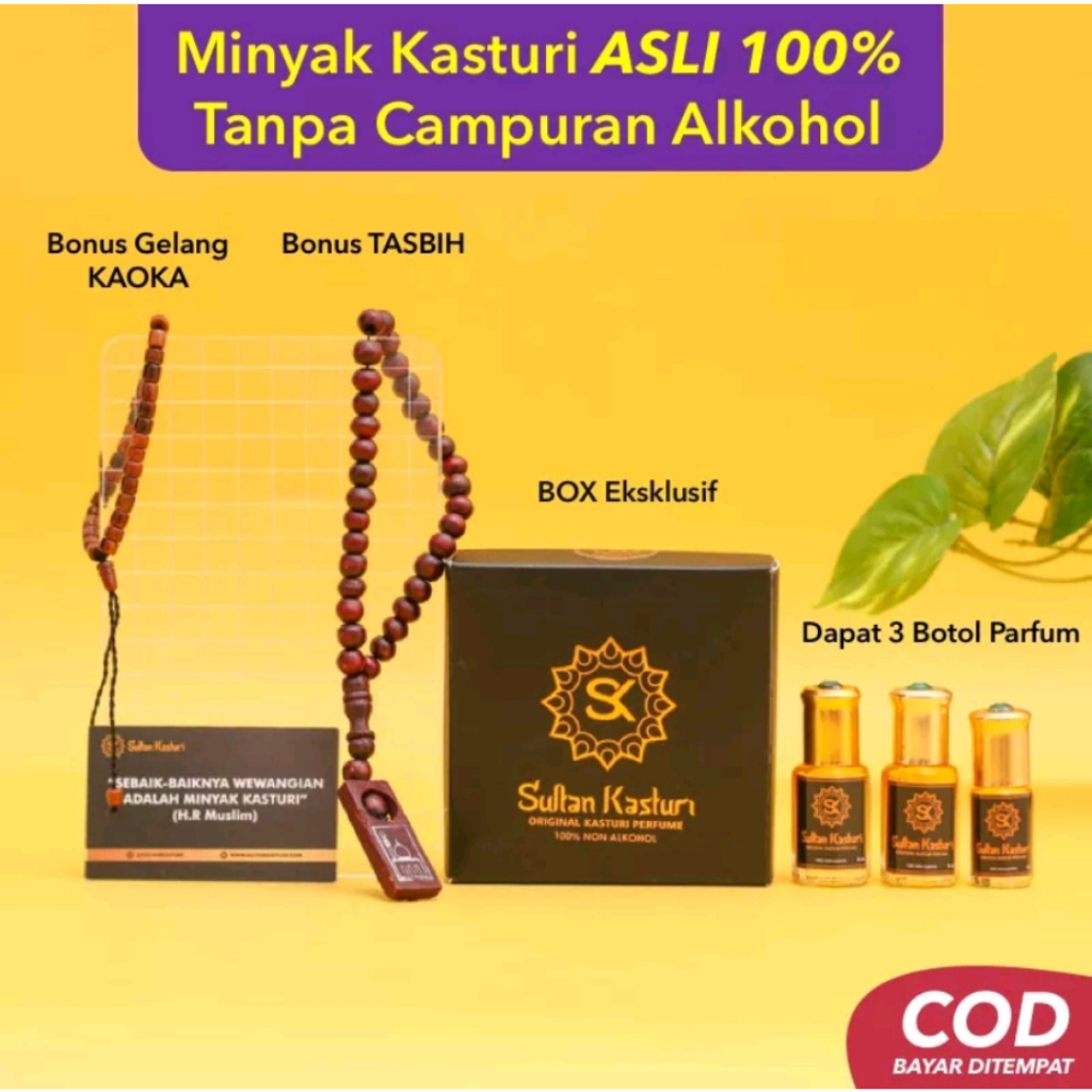[SULTAN KASTURI ORIGINAL] 100% ORIGINAL SULTAN KASTURI ASLI Minyak Sultan ASLI TANPA ALKOHOL Parfum