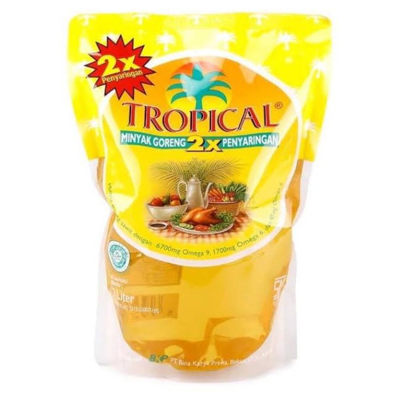 

Minyak Goreng Tropical Pouch Refill 2 Liter