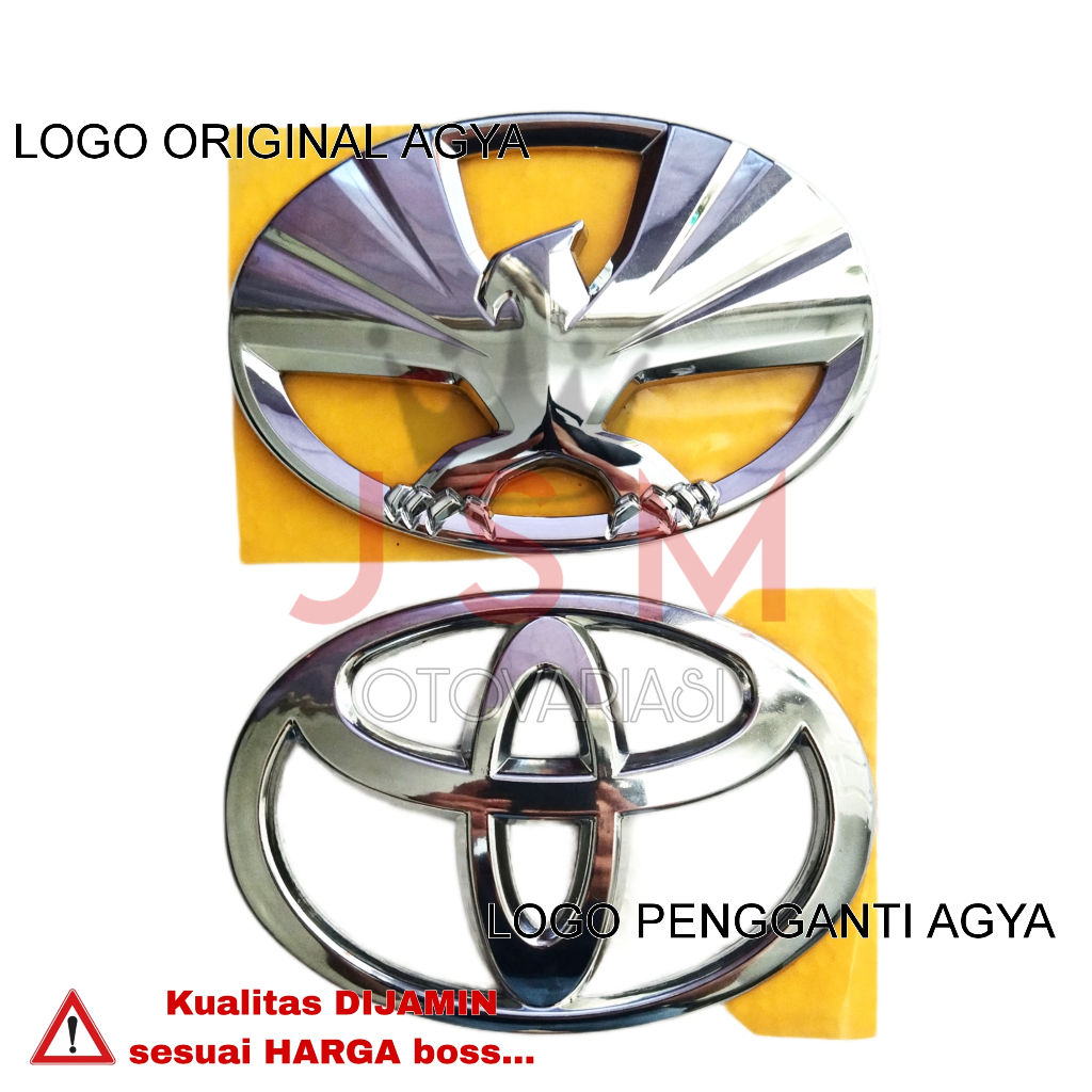 Logo Grill Depan Toyota AGYA Original Emblem Logo Depan AGYA/ Logo Garuda Agya