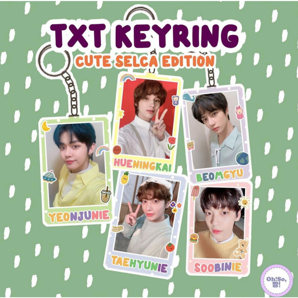 TXT CLEAR CUTE KEYRING KEYCHAIN GANTUNGAN KUNCI Tomorrow By Together