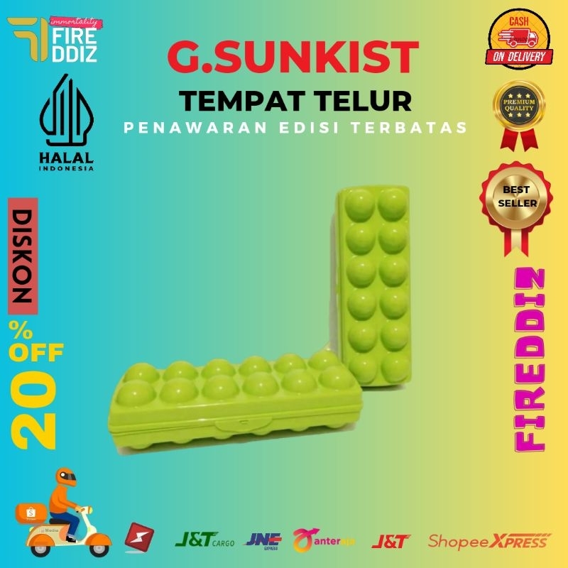 TEMPAT TELUR GOLDEN SUNKIST TT1118 HIJAU