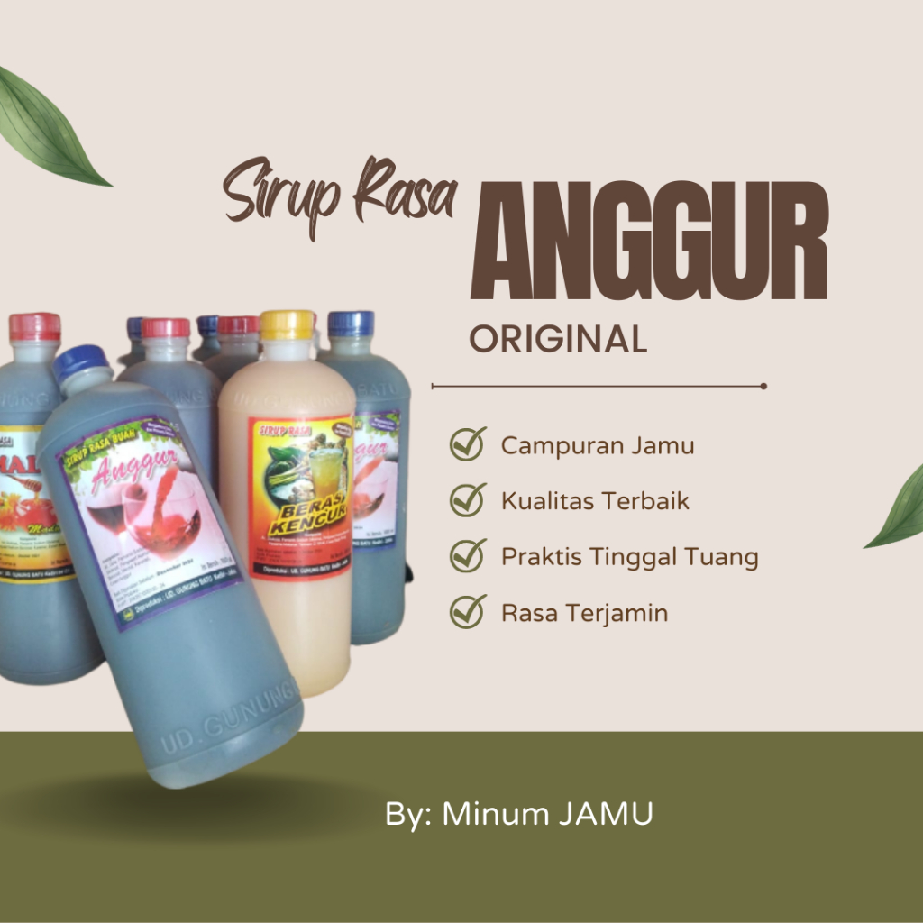 

[COD] GROSIR Sirup Rasa Anggur Asli UD Gunung Batu