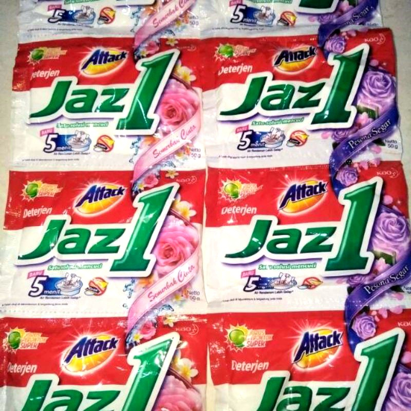 Jaz1 Jaz One Detergen Bubuk Sachet (harga 1 Renceng / 6 Sachet)