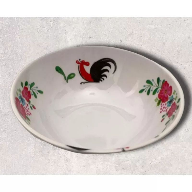 MANGKOK MELAMIN MOTIF AYAM JAGO