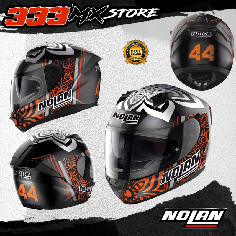 HELM NOLAN N60.6 ARON CANET FLAT BLACK 53 HELM MOTOR NOLAN N60.6 ORI
