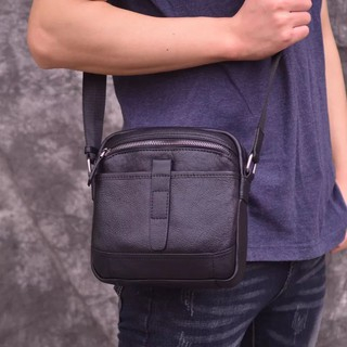 Tas Slempang Pria Kulit Asli - Tas Kulit Asli Pria - Sling Bag Kulit Asli Pria Premium - Tas Kulit