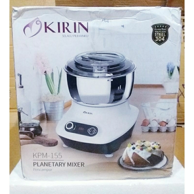 planetary mixer KPM 155 kirin/ mesin pengaduk digital adonan roti